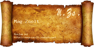 Mag Zsolt névjegykártya