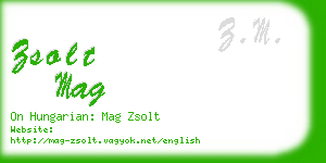 zsolt mag business card